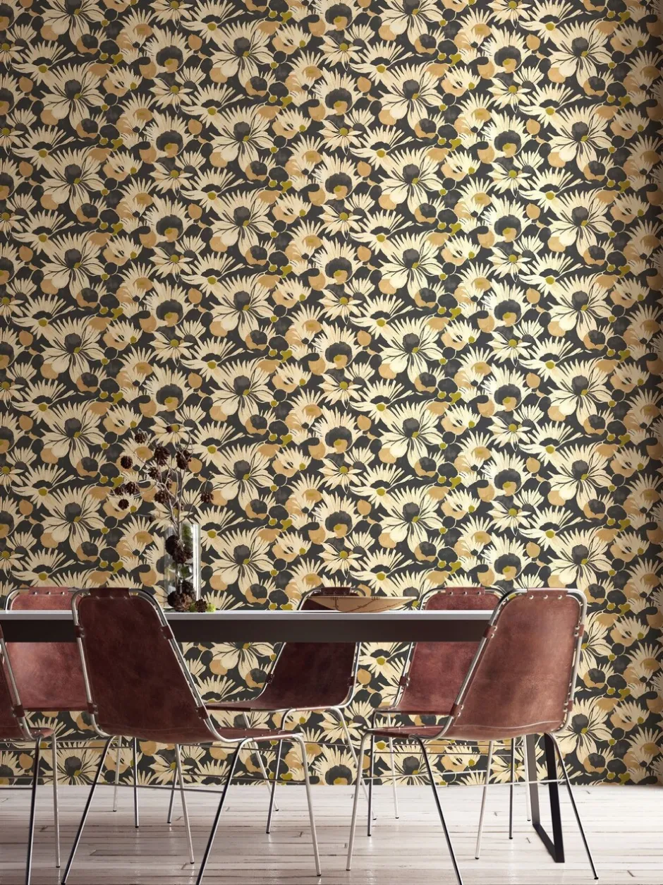 Behang*Ohpopsi Suiren 10M Wallpaper Ebbenhout