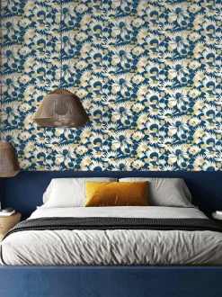 Behang*Ohpopsi Suiren 10M Wallpaper Indigo