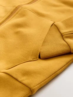 Sweaters En Hoody´S*Next Okergeel - Effen hoodie met doorlopende rits (3-16 jr)