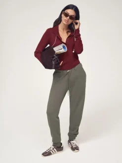 Leggings En Joggingbroeken*OSIA - Cuffed Joggers Olijfgroen