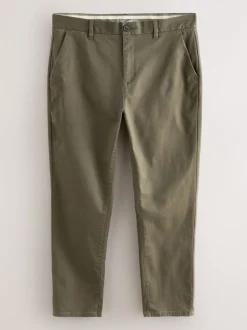 Broeken En Chino's*Next Olijfgroen - Slim Fit - Stretchy chino