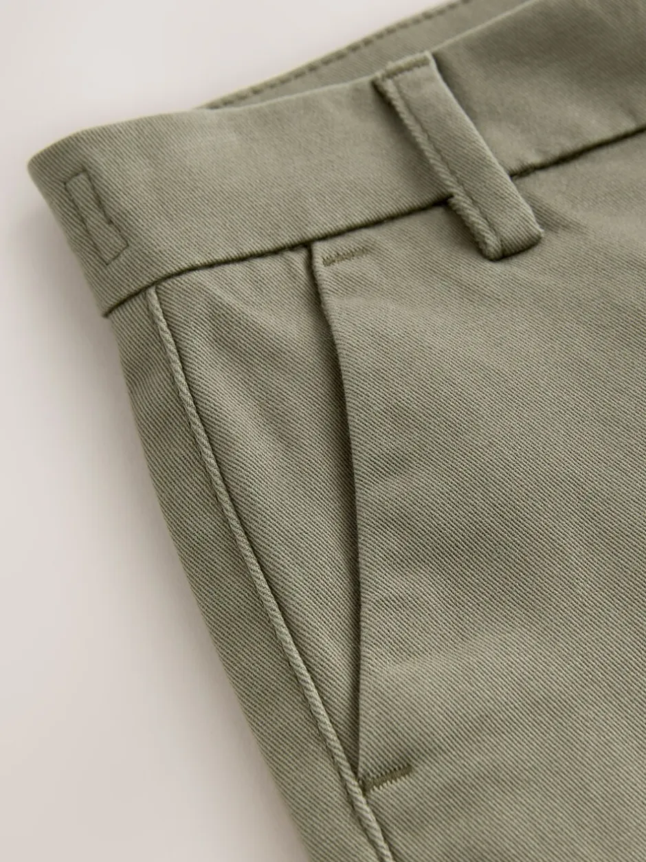 Broeken En Chino's|Next Olijfgroen - Stretchy chino's (3-17jr)