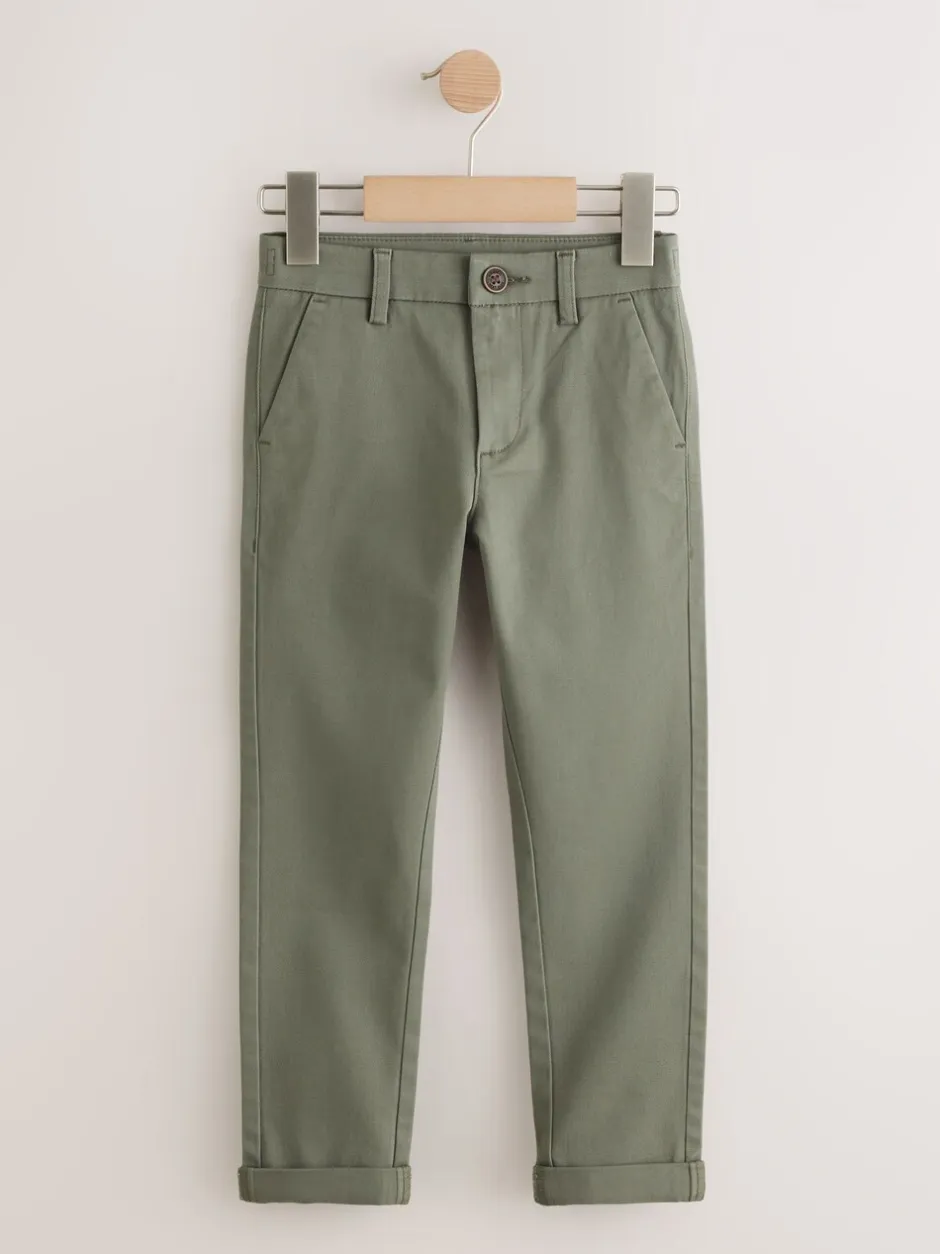 Broeken En Chino's*Next Olijfgroen - Stretchy chino's (3-17jr)