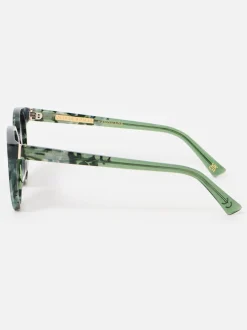 Zonnebril*Oliver Bonas Preppy Faux Round Acetate Sunglasses