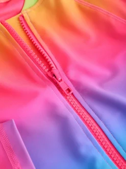 Badkleding|Next Ombré regenboog - Long Sleeve Sunsafe Swimsuit (3mths-16yrs)