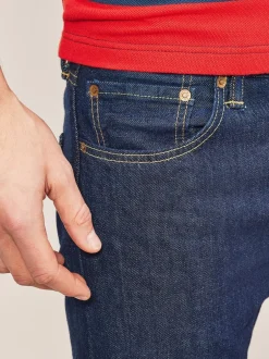 Jeans*Levi's One wash marineblauw met wassing - ® 501® Original jeans