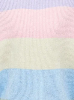 Gebreide Kleding*ONLY KIDS Purple Striped Knitted Jumper