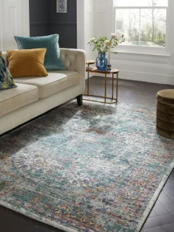 Vloerkleden En Lopers|Vloerkleden En Lopers|Next Oosters Emporium tapijt Blauwgroen