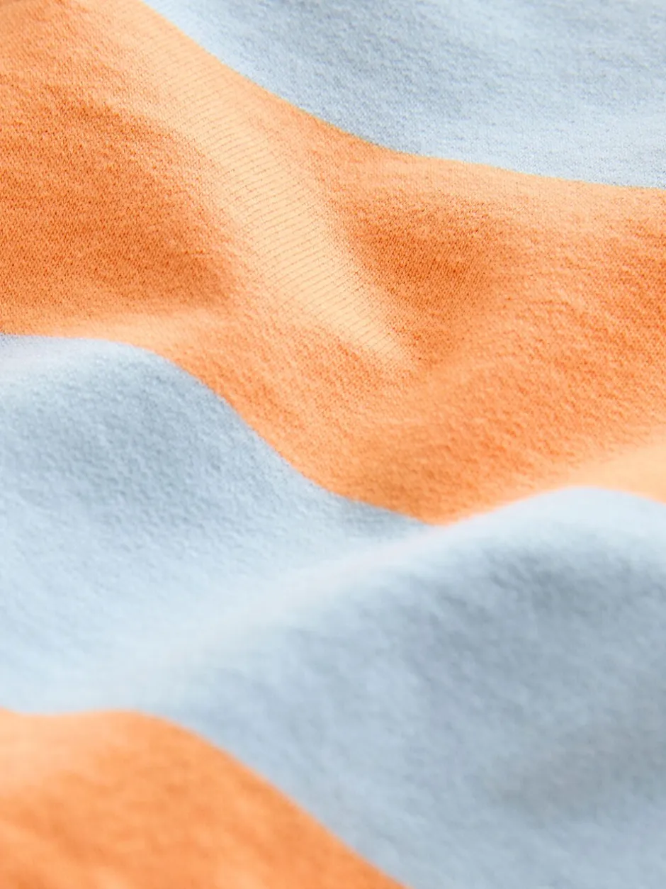Truien En Breisels|Sweaters En Hoody´S*Next Orange & Blue Stripe - Sweatshirt met ronde hals en all-over print (3 mnd - 7 jr)