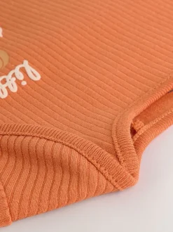 Rompertjes En Hemdjes*Next Oranje - Baby bodysuit met Lange mouwen en mutsje voor Halloween Set