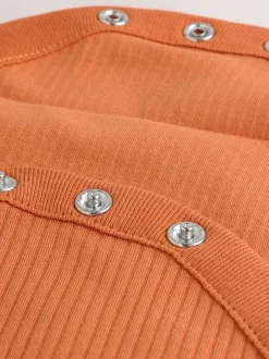 Rompertjes En Hemdjes*Next Oranje - Baby bodysuit met Lange mouwen en mutsje voor Halloween Set