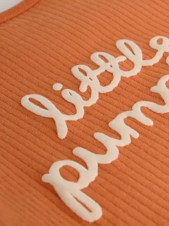 Rompertjes En Hemdjes*Next Oranje - Baby bodysuit met Lange mouwen en mutsje voor Halloween Set