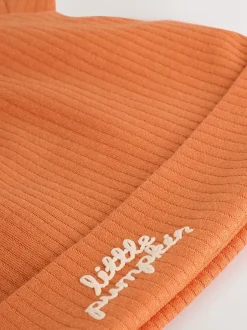 Rompertjes En Hemdjes*Next Oranje - Baby bodysuit met Lange mouwen en mutsje voor Halloween Set