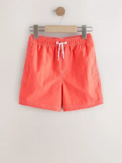 Badkleding|Next - Contrast Stitch Swim Shorts (3-16yrs) Oranje