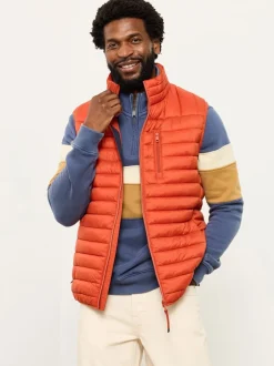 Jassen En Jacks*Fat Face - FatFace Padded Gilet Oranje