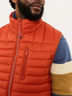 Jassen En Jacks*Fat Face - FatFace Padded Gilet Oranje