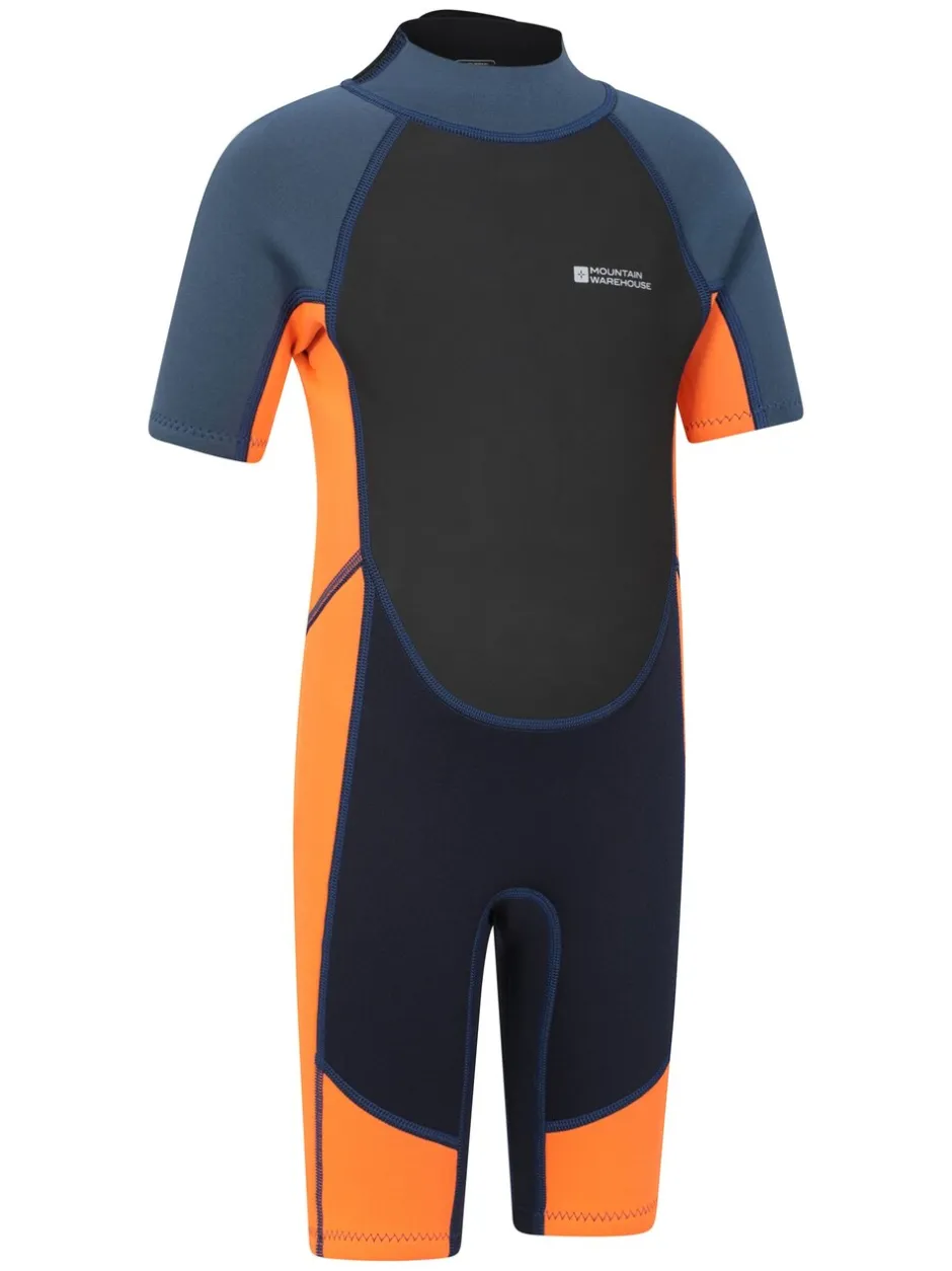 Badkleding*Mountain Warehouse - Kids Shorty 2.5/2mm Wetsuit Oranje