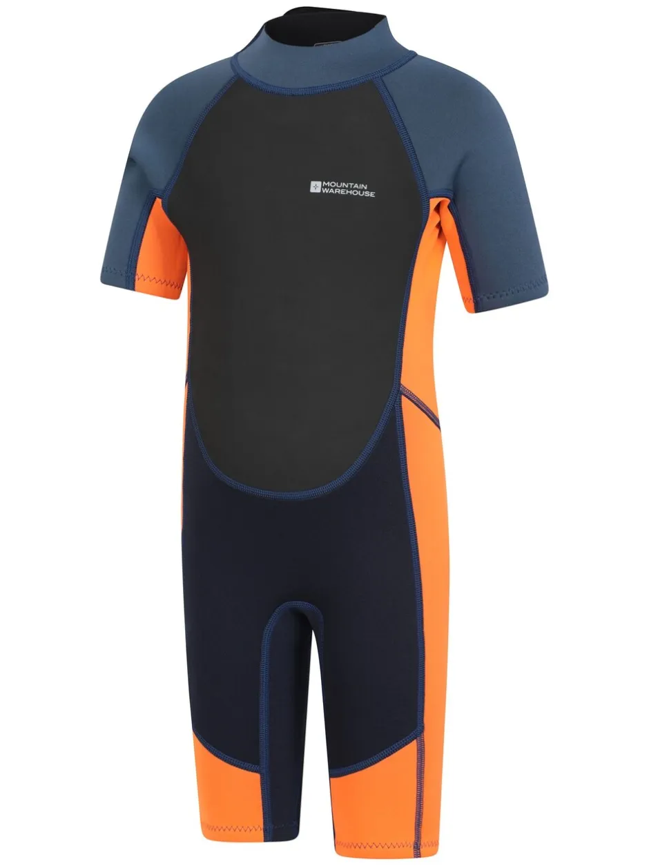 Badkleding*Mountain Warehouse - Kids Shorty 2.5/2mm Wetsuit Oranje