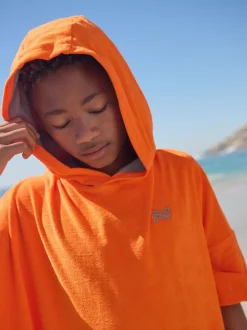 Badkleding*Next - Towelling Poncho (3-16yrs) Oranje