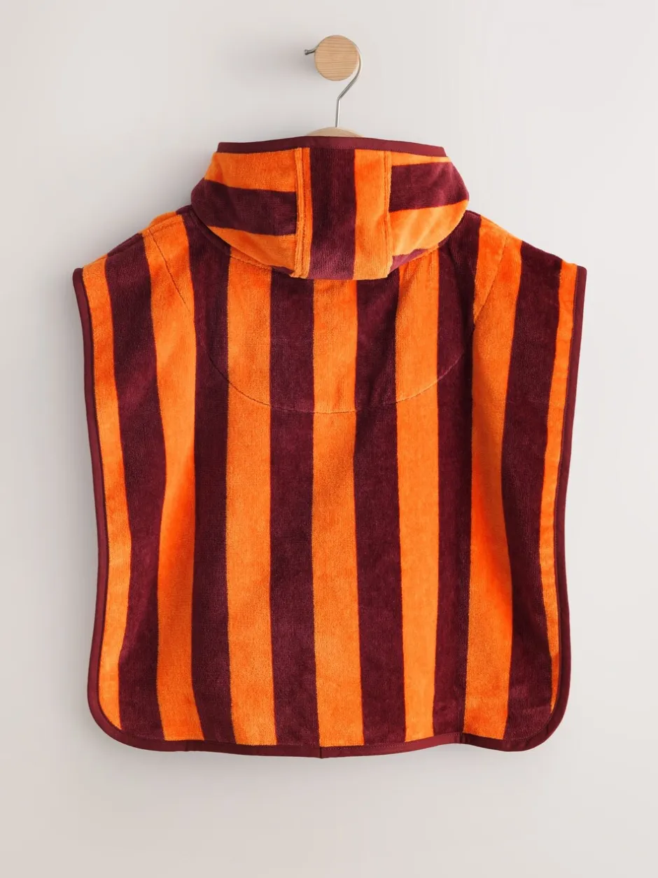 Badkleding|Badkleding|Next - Towelling Poncho (9mths-6yrs) Oranje gestreept