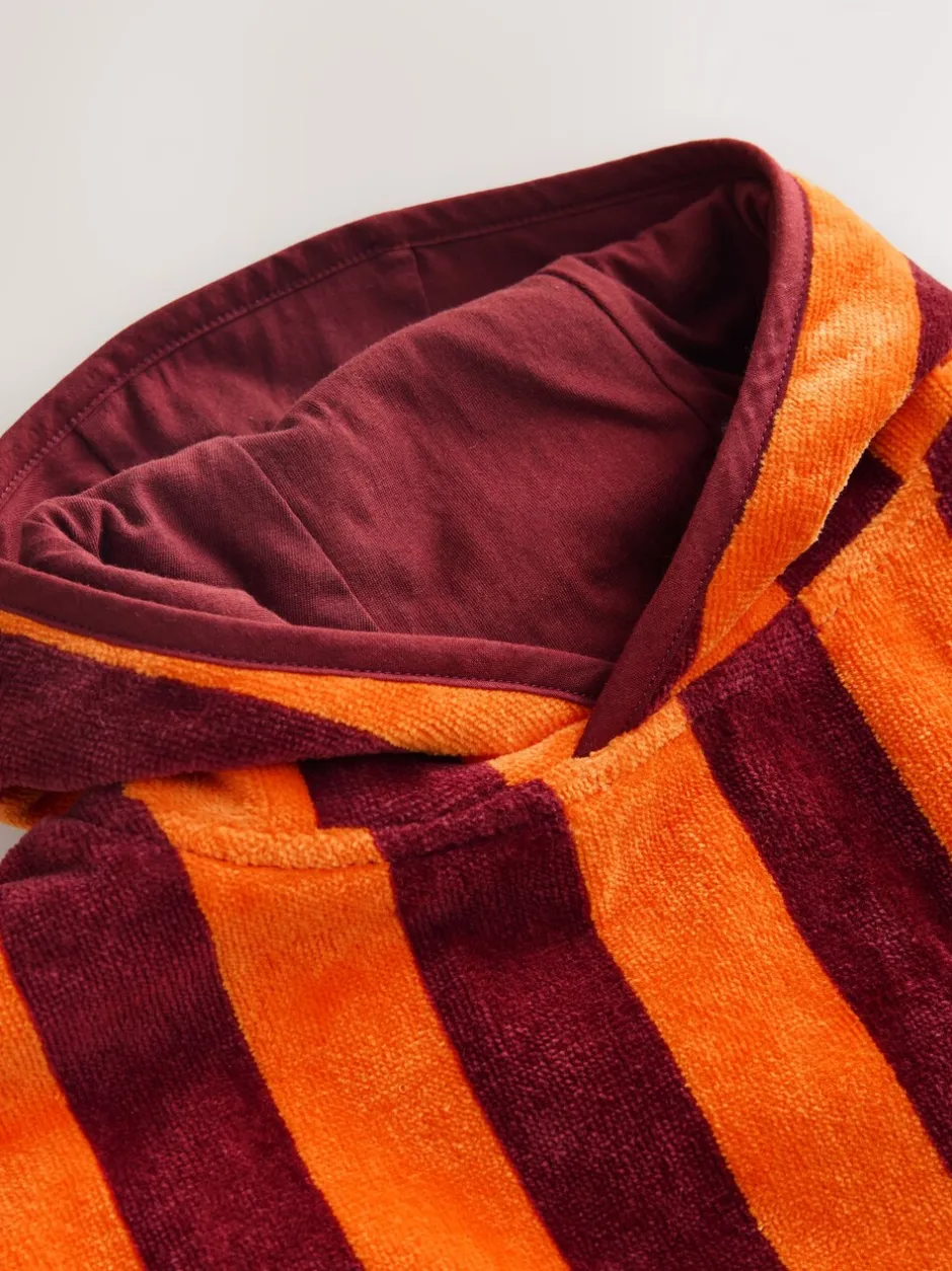 Badkleding|Badkleding|Next - Towelling Poncho (9mths-6yrs) Oranje gestreept