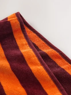 Badkleding|Badkleding|Next - Towelling Poncho (9mths-6yrs) Oranje gestreept