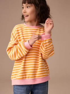 Sweaters En Hoody´S*Next Oranje/roze - Oversized Cosy Rib Sweatshirt (9mths-16yrs)
