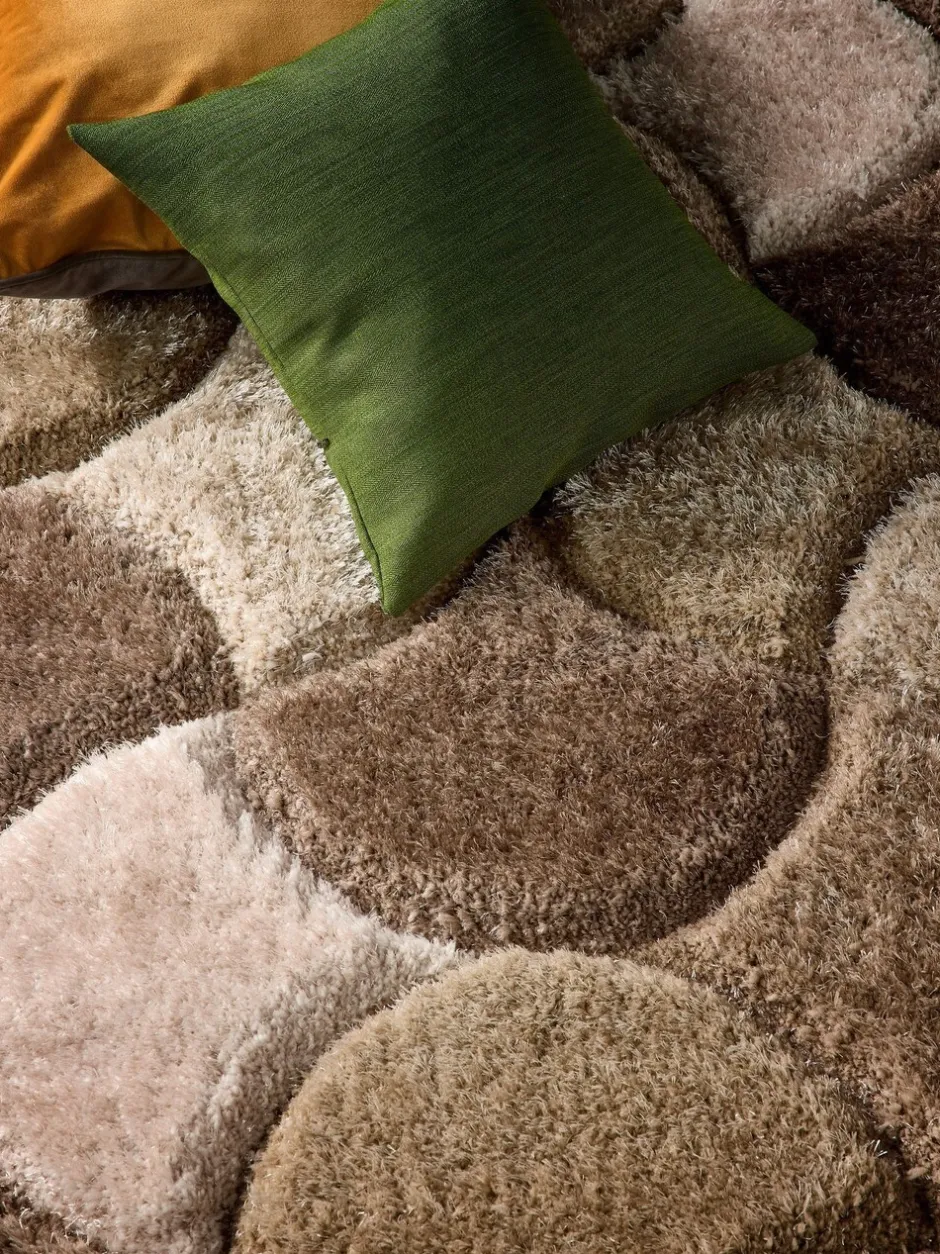 Vloerkleden En Lopers|Vloerkleden En Lopers|Origin Rugs 3D Scallop Shaggy Rug Neutraal