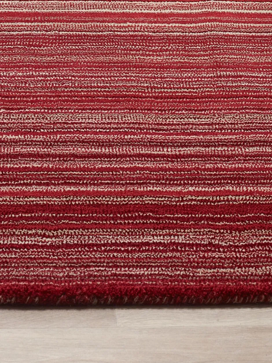 Vloerkleden En Lopers|Vloerkleden En Lopers|Origin Rugs Origins Rugs Tapijt met fijne strepen Rood