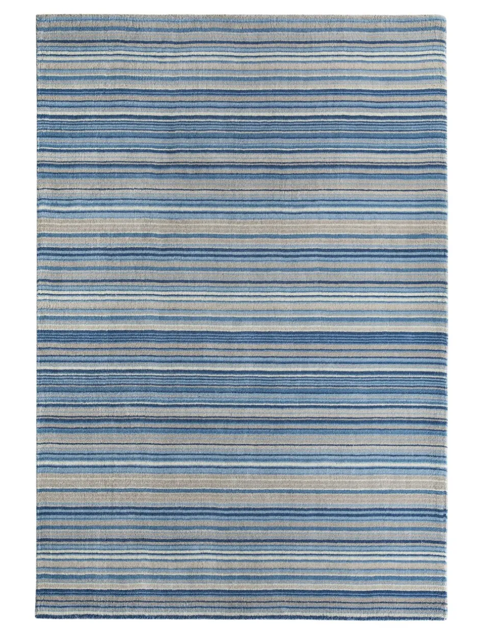 Vloerkleden En Lopers|Vloerkleden En Lopers*Origin Rugs Origins Rugs Tapijt met fijne strepen Blue Beige