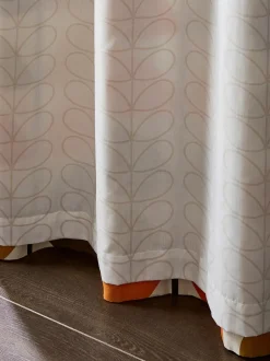 Gordijnen|Gordijnen|Orla Kiely - Veelkleurige ringgordijnen met bladertakken