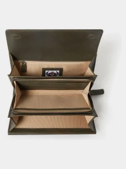 Portemonnees*Osprey London - The Compass leren reisetui