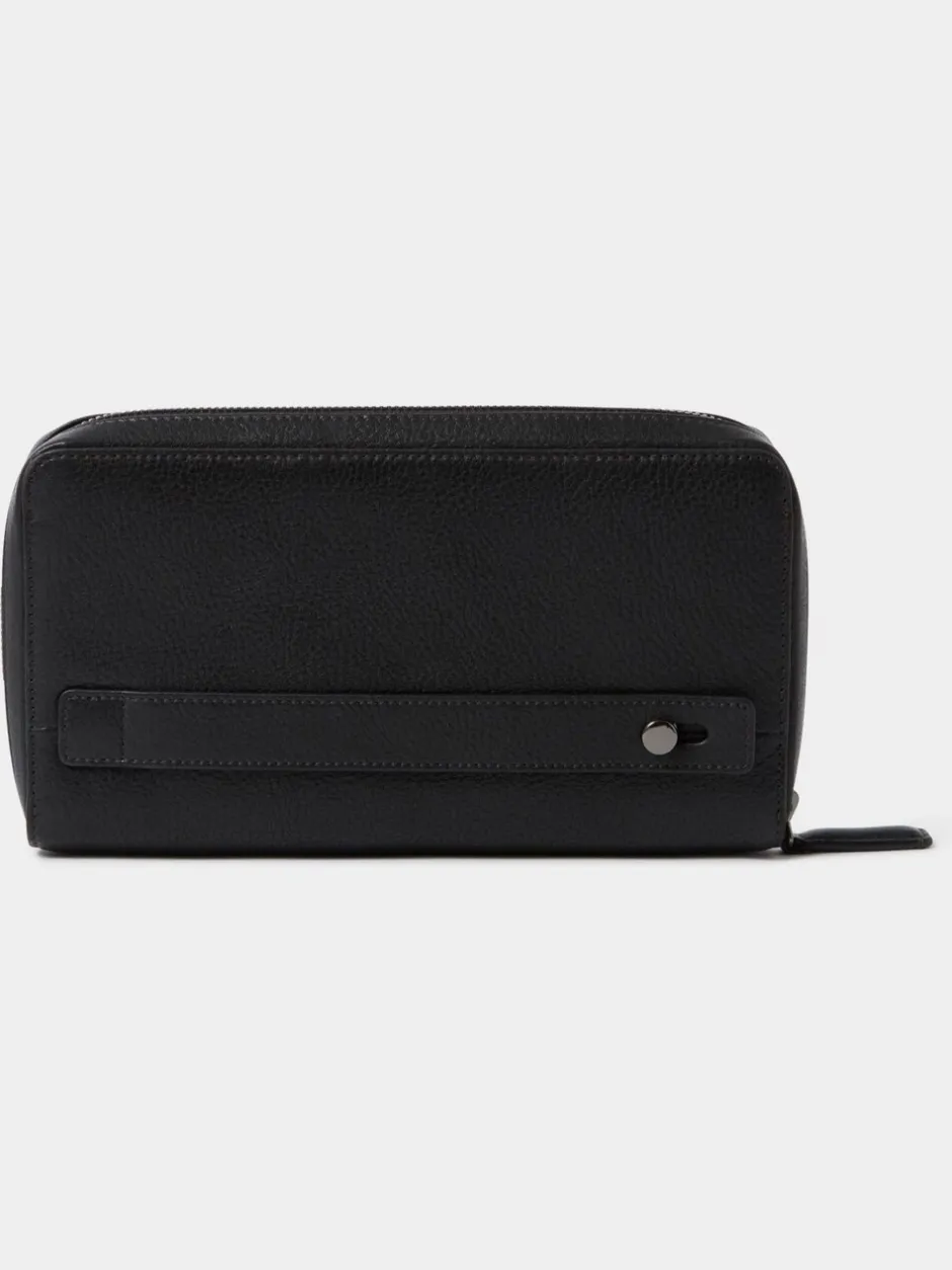Portemonnees*Osprey London - The Compass leren reisetui