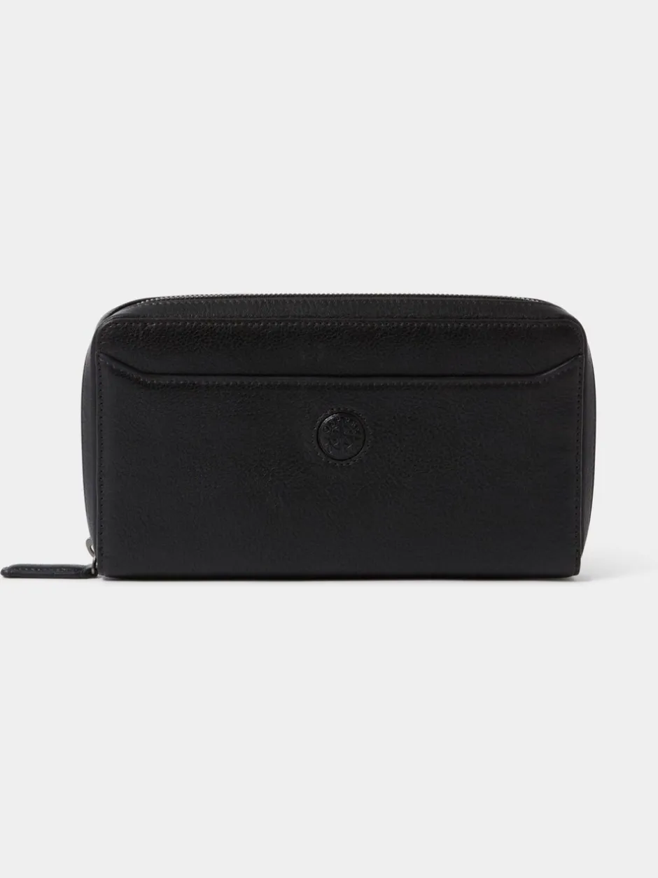 Portemonnees*Osprey London - The Compass leren reisetui