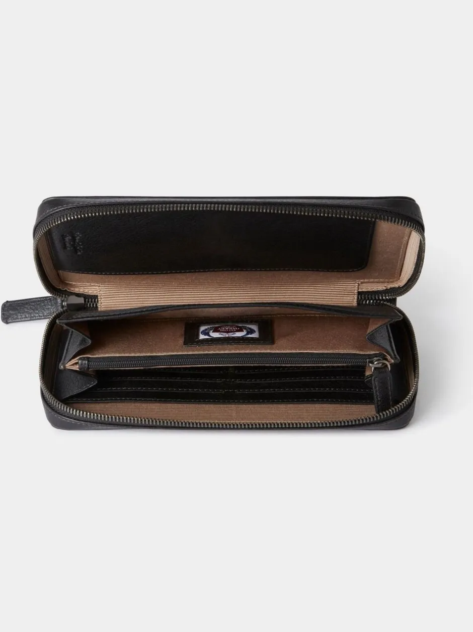 Portemonnees*Osprey London - The Compass leren reisetui