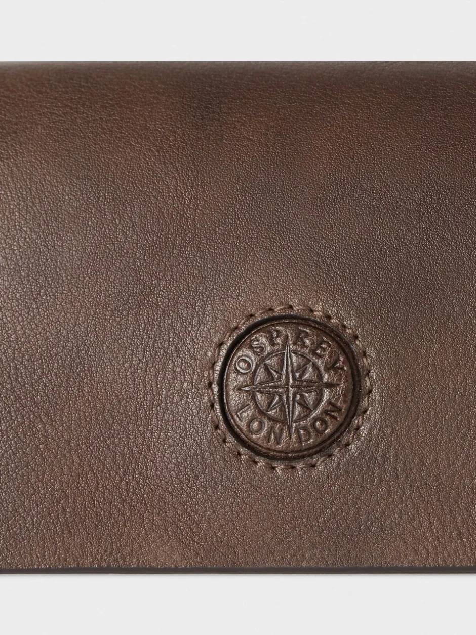 Portemonnees|Osprey London The Compass Leather Glasses Case