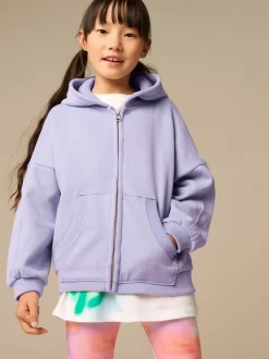 Sweaters En Hoody´S*Next Oudroze paars - Hoodie met doorlopende rits (3-16 jr)