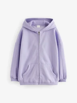 Sweaters En Hoody´S*Next Oudroze paars - Hoodie met doorlopende rits (3-16 jr)