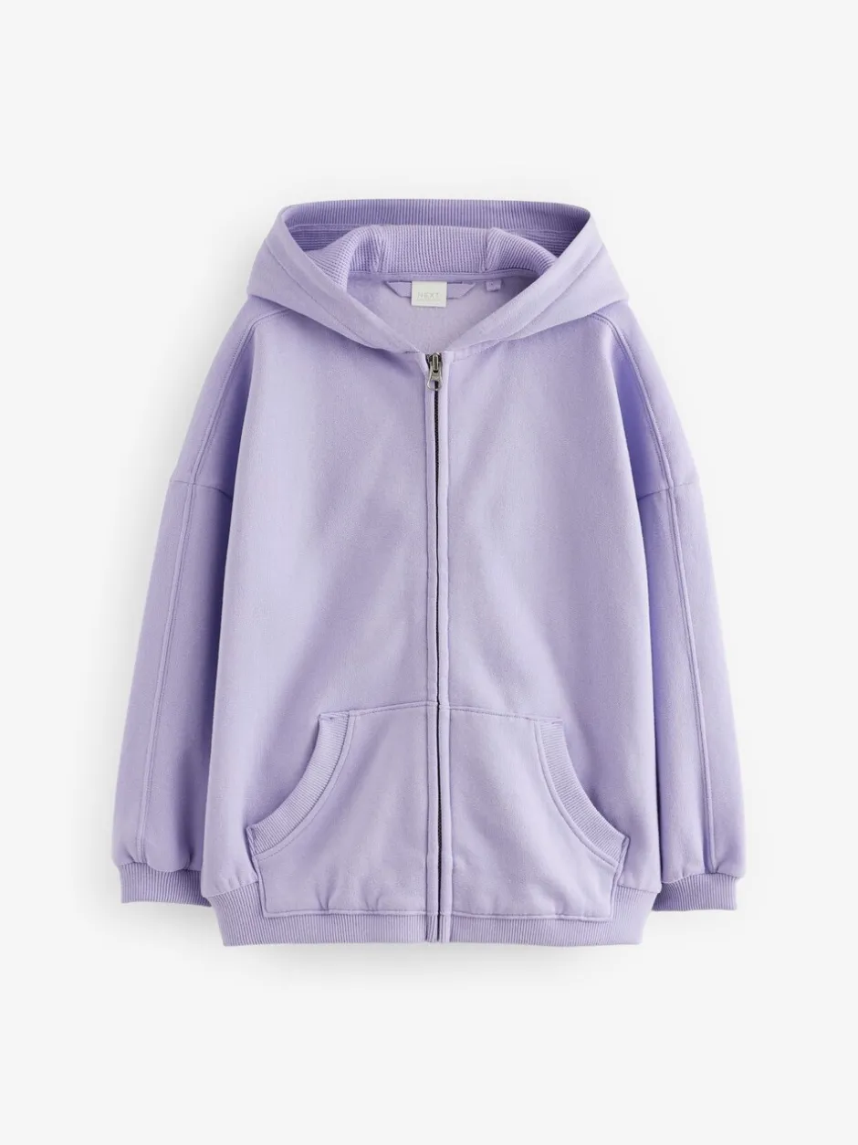 Sweaters En Hoody´S*Next Oudroze paars - Hoodie met doorlopende rits (3-16 jr)