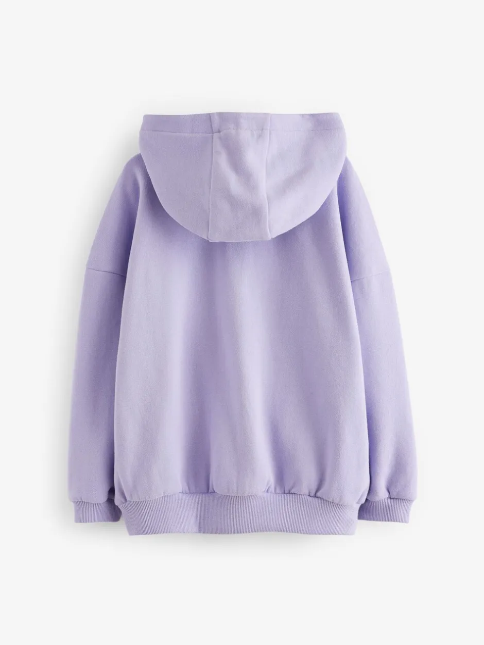 Sweaters En Hoody´S*Next Oudroze paars - Hoodie met doorlopende rits (3-16 jr)