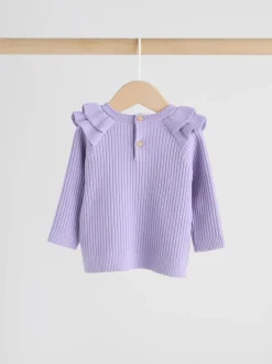Sets En Combisets|Truien En Breisels|Next Paars - Gebreide babytrui en leggings set 2 -delig (0mnd -3jr)