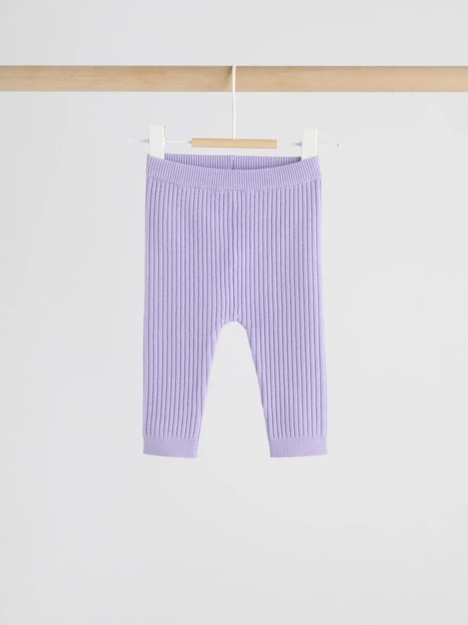 Sets En Combisets|Truien En Breisels|Next Paars - Gebreide babytrui en leggings set 2 -delig (0mnd -3jr)