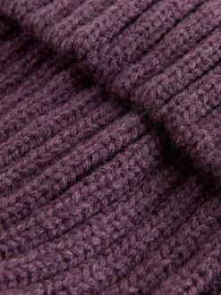 Mutsen, Handschoenen En Sjaals*Next Paars - Geribbelde beanie-muts met pompon (3mnd -16jr)