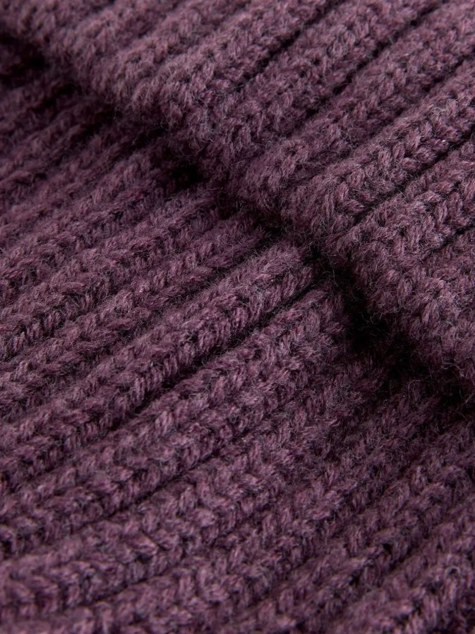 Mutsen, Handschoenen En Sjaals*Next Paars - Geribbelde beanie-muts met pompon (3mnd -16jr)