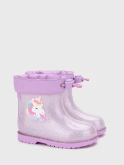 Laarzen*Igor - Glitter Unicorn Ankle Wellies Paars