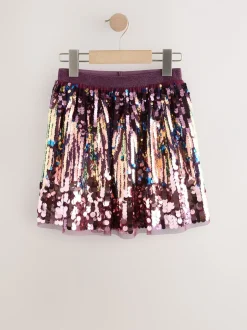 Shorts En Rokken*Next Paars - Ombré rok met pailletjes (3-16jaar)