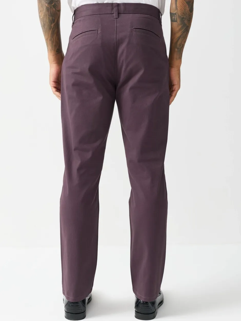 Broeken En Chino's|Next Paars - Slim Fit - Stretchy chino