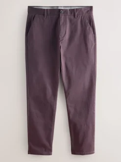 Broeken En Chino's|Next Paars - Slim Fit - Stretchy chino