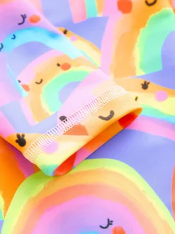 Badkleding*Next Paars met regenboog - Zonbeschermend badpak met lange pijpen (3 mnd-7 jr)