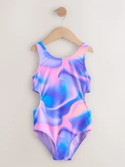 Badkleding*Next - Cutout Swimsuit (3-16yrs) Paars tie-dye